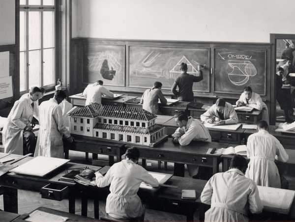 Drafting room in the Main Building