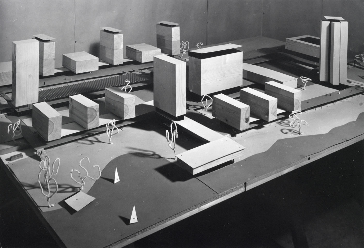 Architectural model: &quot;The New City&quot;, 1956. © Max Frisch Archive, Zurich.
