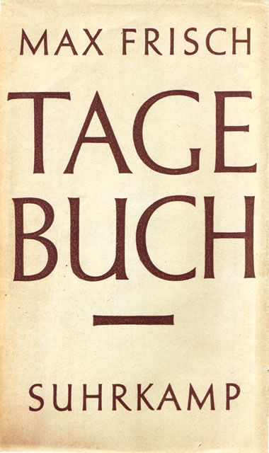 Vergrösserte Ansicht: Bild des Buchs "Tagebuch" von Max Frisch